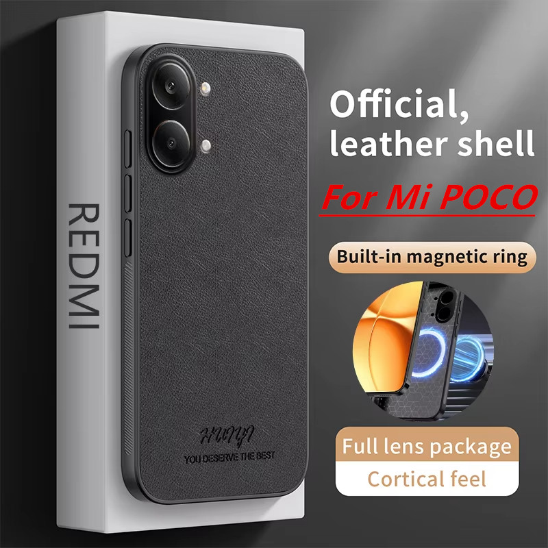 Phone Cases With Magnet - Luxury Built-in Magnet Leather Phone Case
