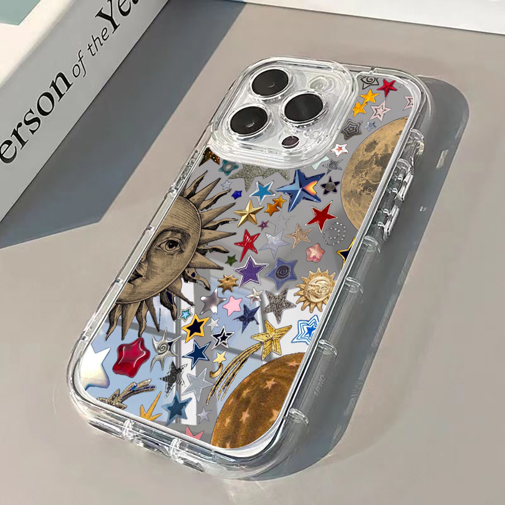 Phone Cases Arc - Celestial Gold Glitter Mirror Phone Case