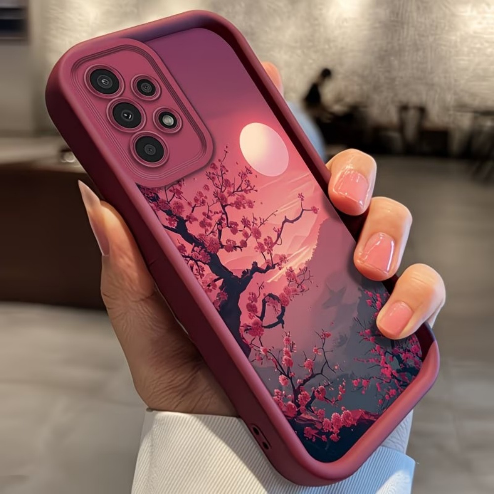 Sunset Mountain Peak Anti-Fall - đánh giá và giá Phone Cases Red