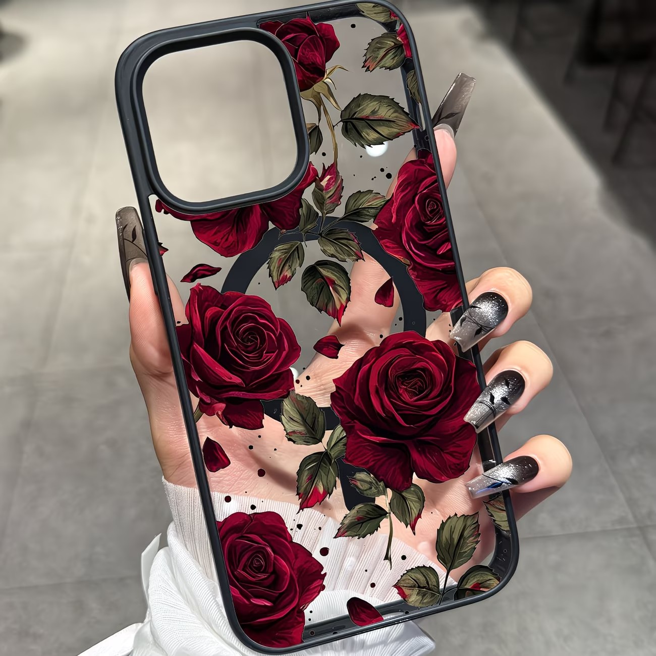 Vintage Red Rose Floral Patter - đánh giá và giá Phone Cases Vintage