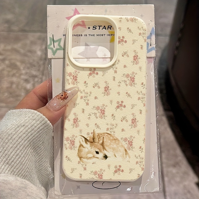 Cute Deer Full Floral Pattern  - đánh giá và giá Phone Cases Cute Iphone 14