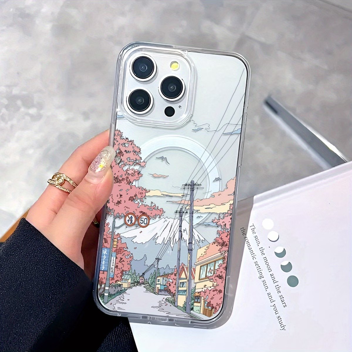 Fuji Cherry Blossom Pattern Ph - đánh giá và giá Phone Cases With Magnet