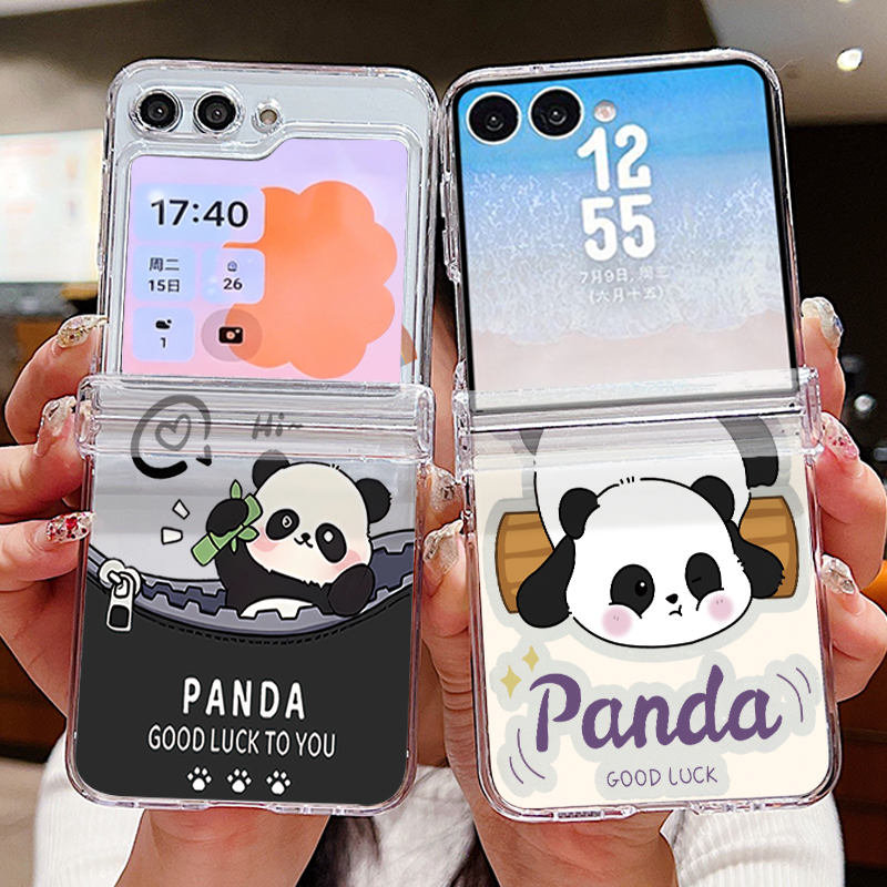 Cute Panda Pattern Phone Case  - đánh giá và giá Phone Cases Z Flip 5