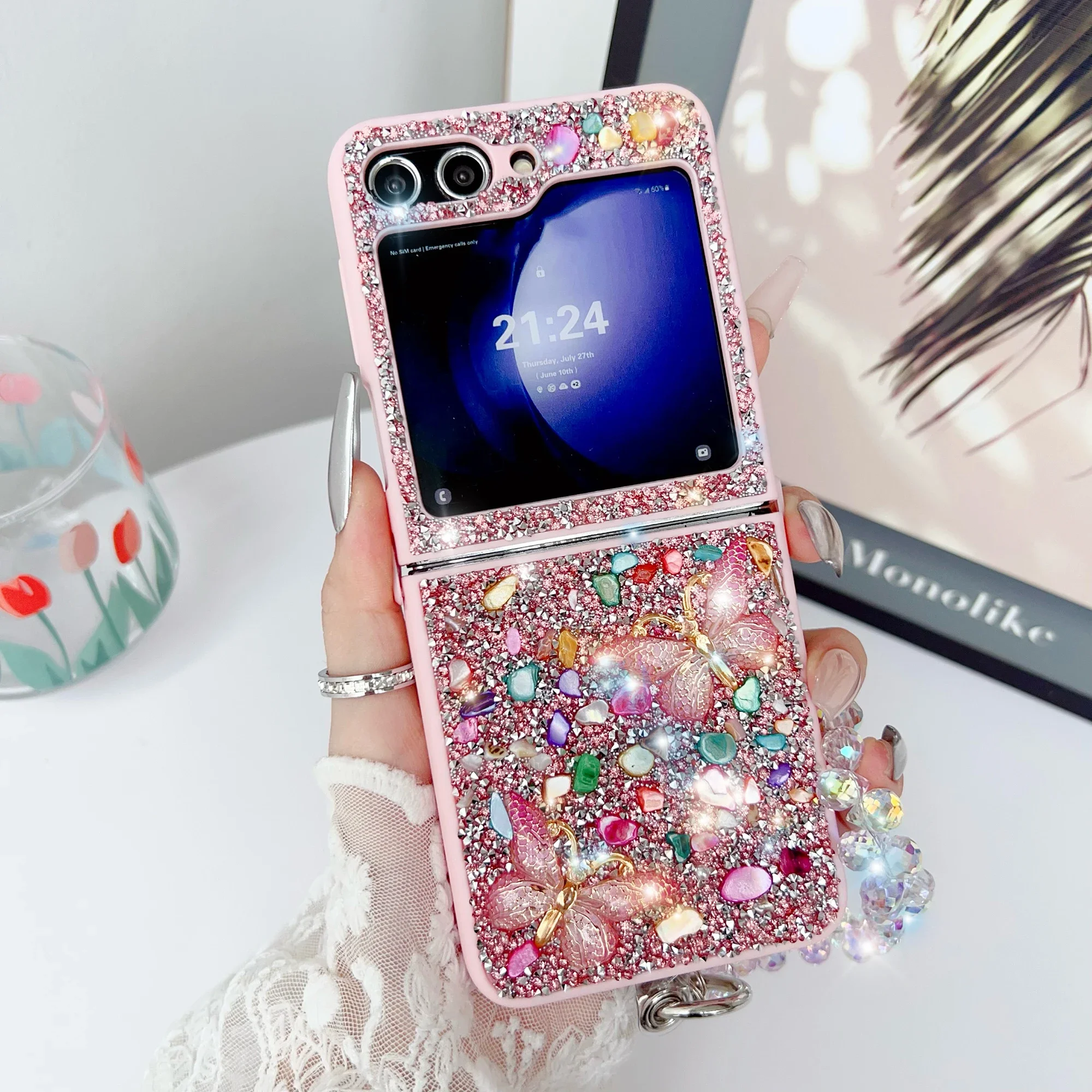 Luxury Glitter Phone Case For  - đánh giá và giá Phone Cases Z Flip 5
