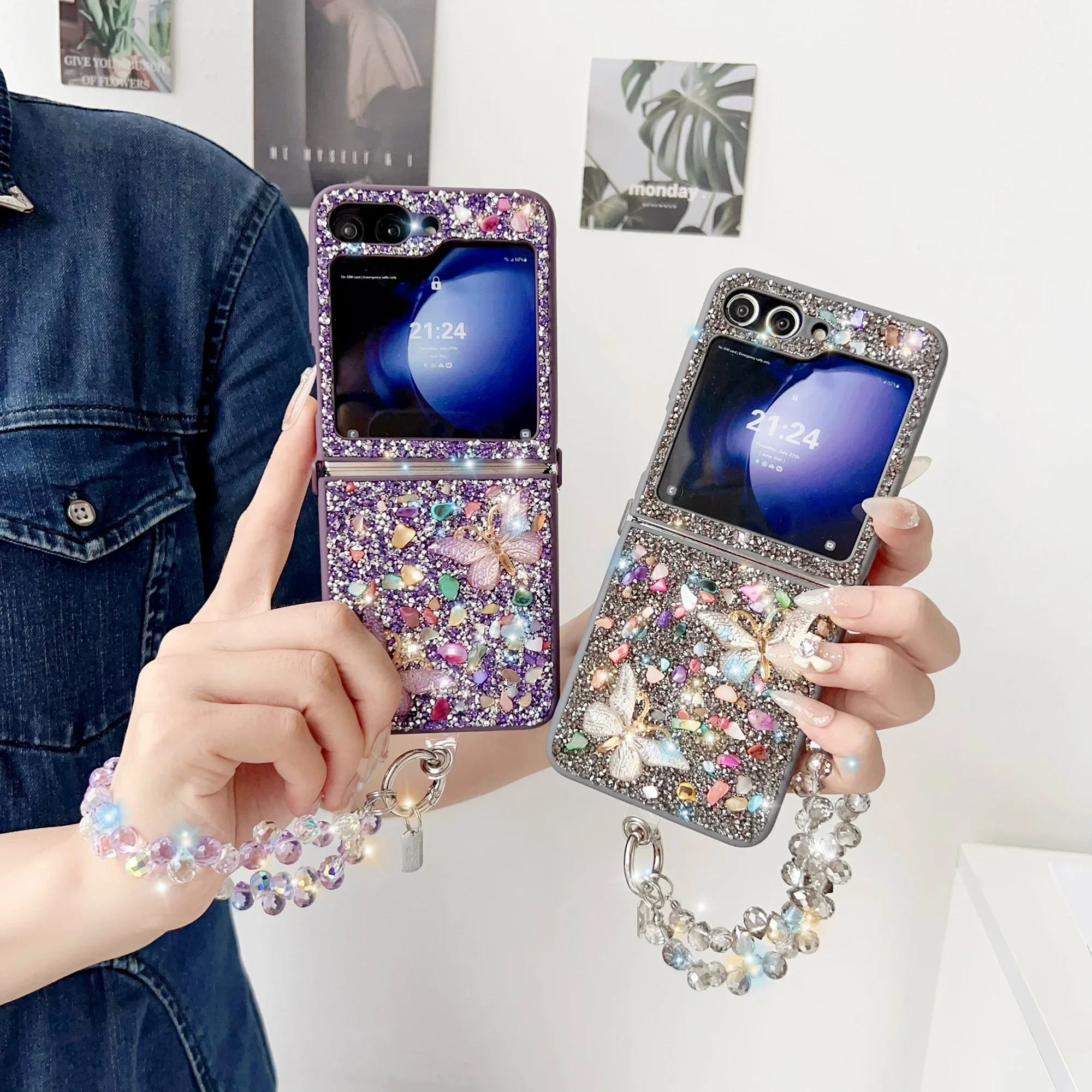 Luxury Glitter Phone Case For  - đánh giá và giá Phone Cases Z Flip 5