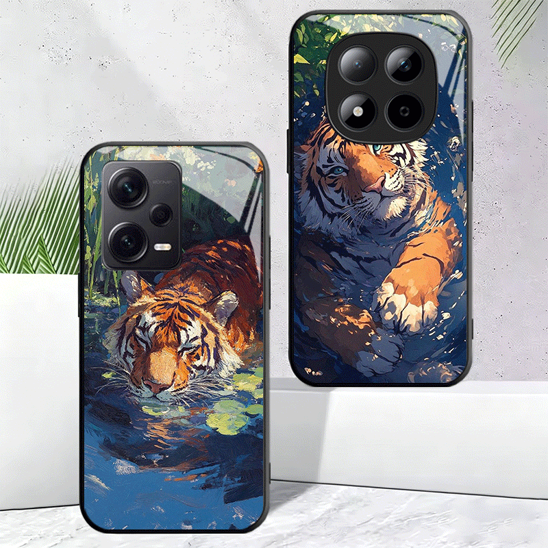 Superior Tiger Pattern Art Gla - đánh giá và giá Phone Cases Shein