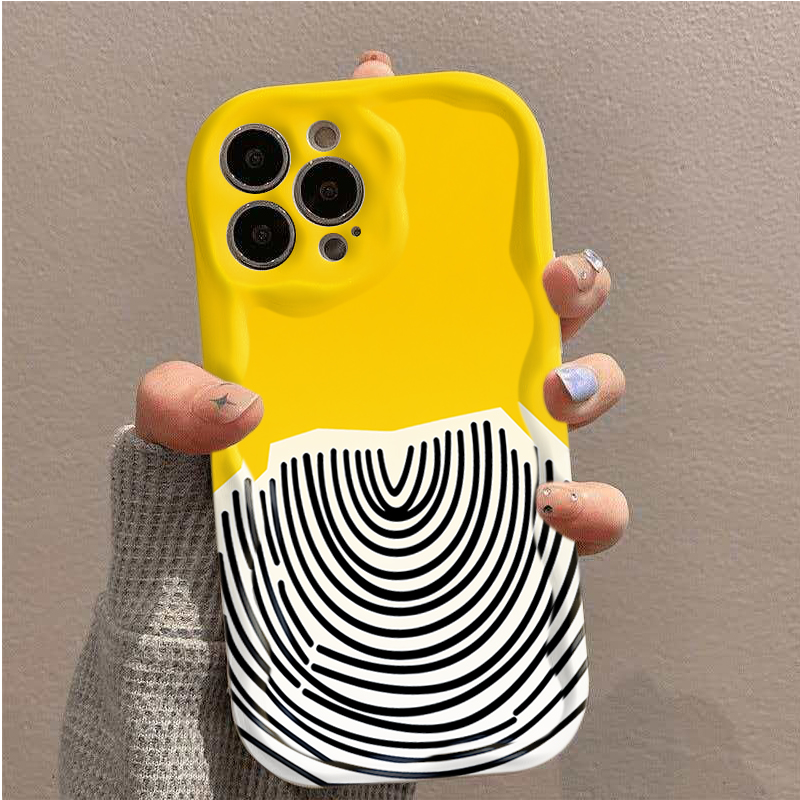 Black Arc Pattern on Yellow Ba - đánh giá và giá Phone Cases Arc
