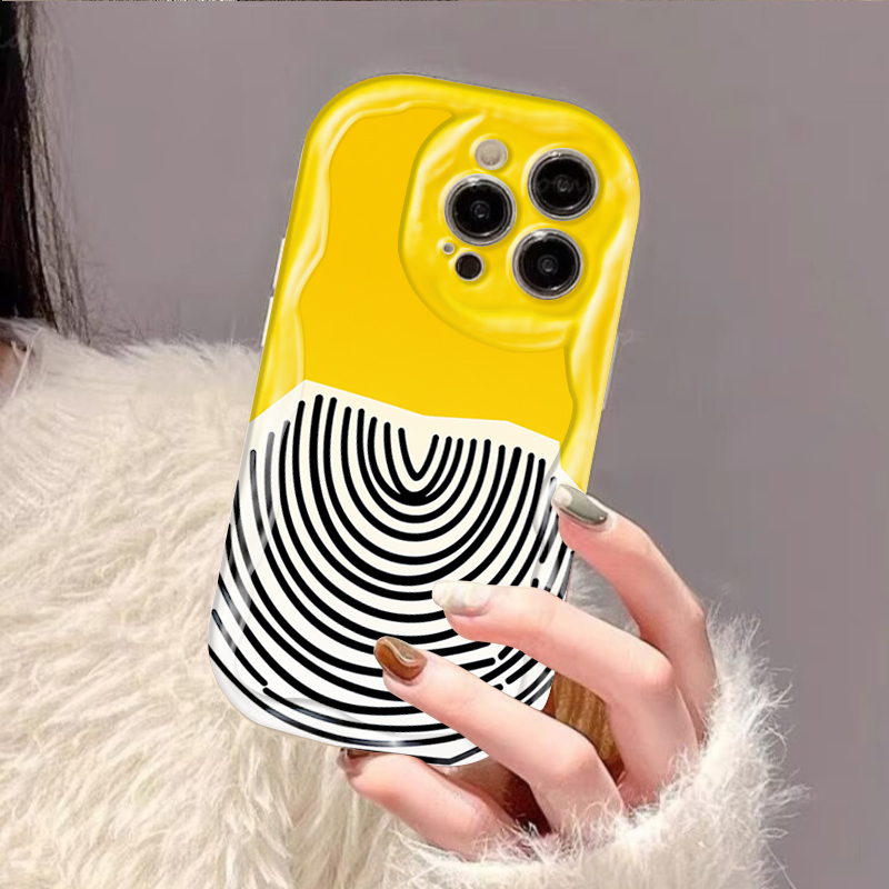 Black Arc Pattern on Yellow Ba - đánh giá và giá Phone Cases Arc