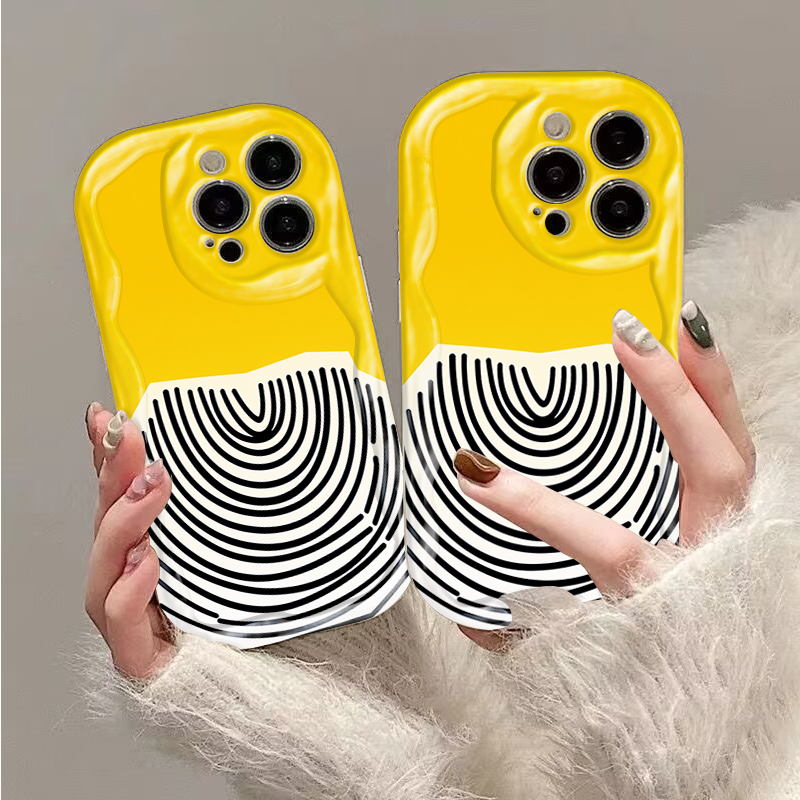 Black Arc Pattern on Yellow Ba - đánh giá và giá Phone Cases Arc