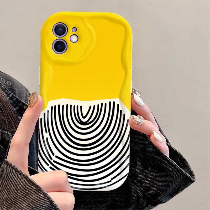 Black Arc Pattern on Yellow Ba - đánh giá và giá Phone Cases Arc