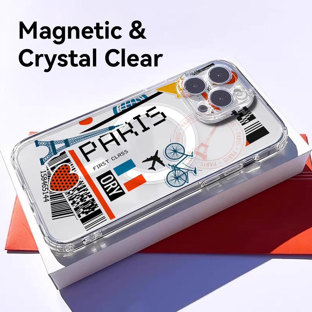 Plane Travel Ticket france Pho - đánh giá và giá Phone Cases Transparent