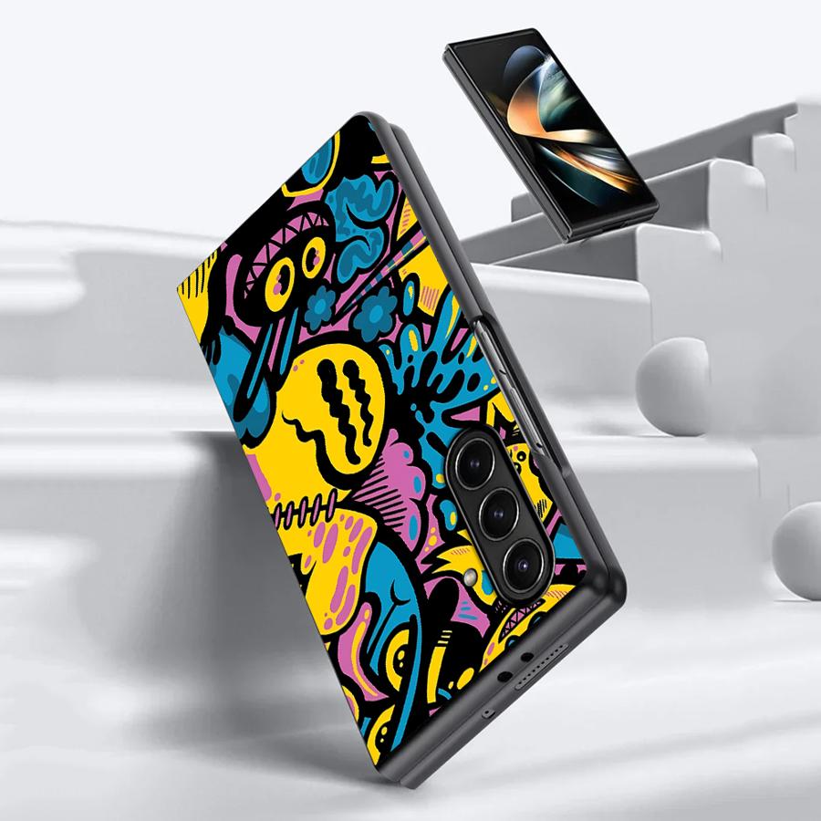 Cartoon Graffiti Design Case f - đánh giá và giá Phone Cases Z Fold 7