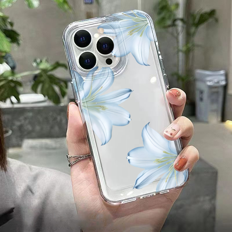Fashion Exquisite White Lily F - đánh giá và giá Phone Cases Transparent