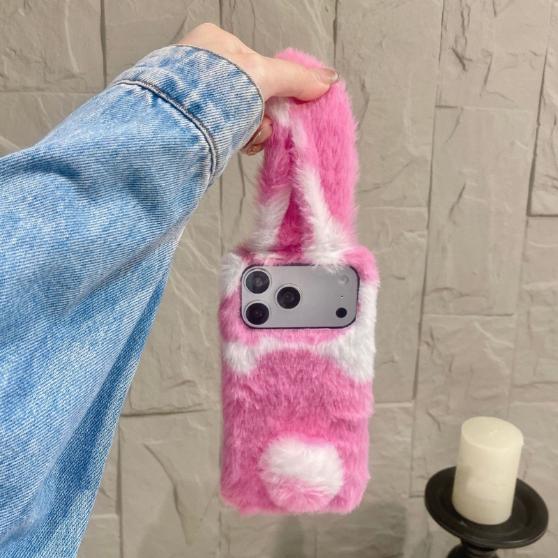 Cute Rabbit Design Fluffy Phon - đánh giá và giá Phone Cases Iphone 15