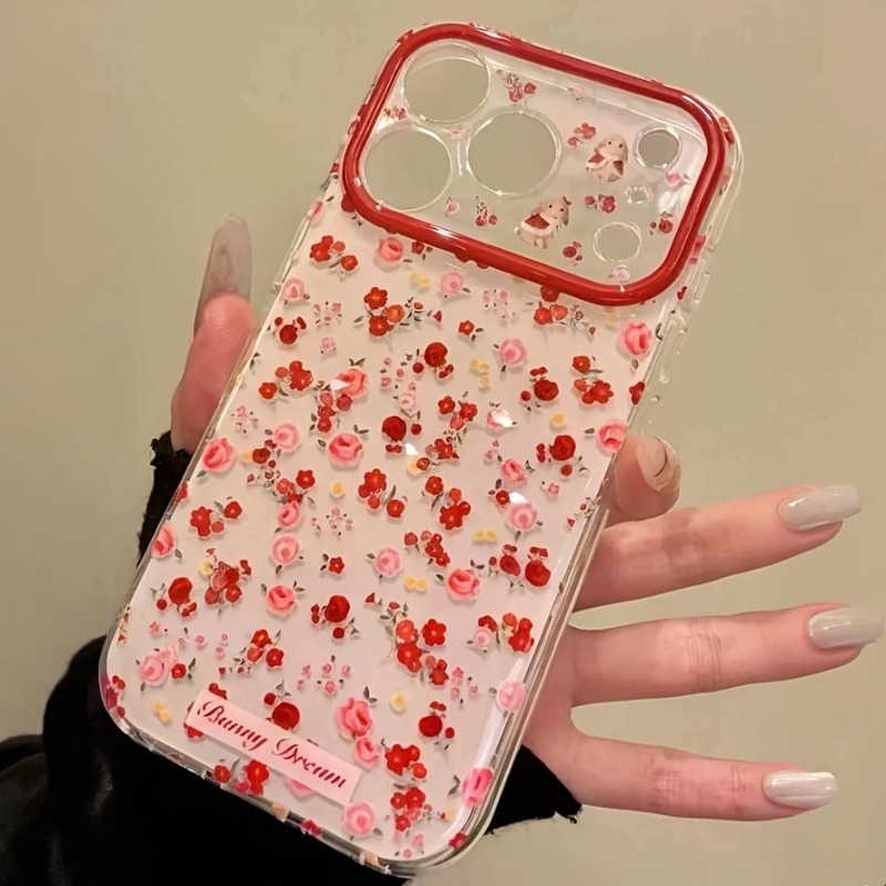Lovely Cartoon Red Flowers Pat - đánh giá và giá Phone Cases Red