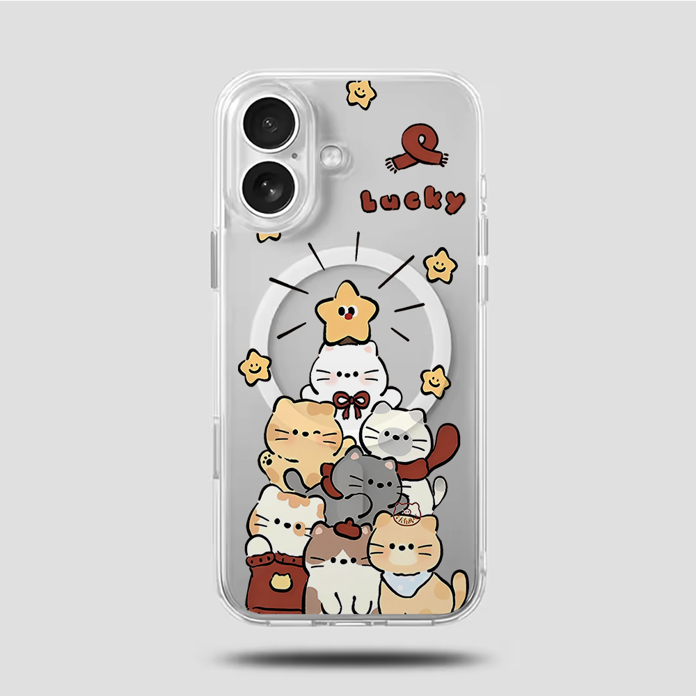 Cute Cartoon Kitten Print Comp - đánh giá và giá Phone Cases Iphone 15