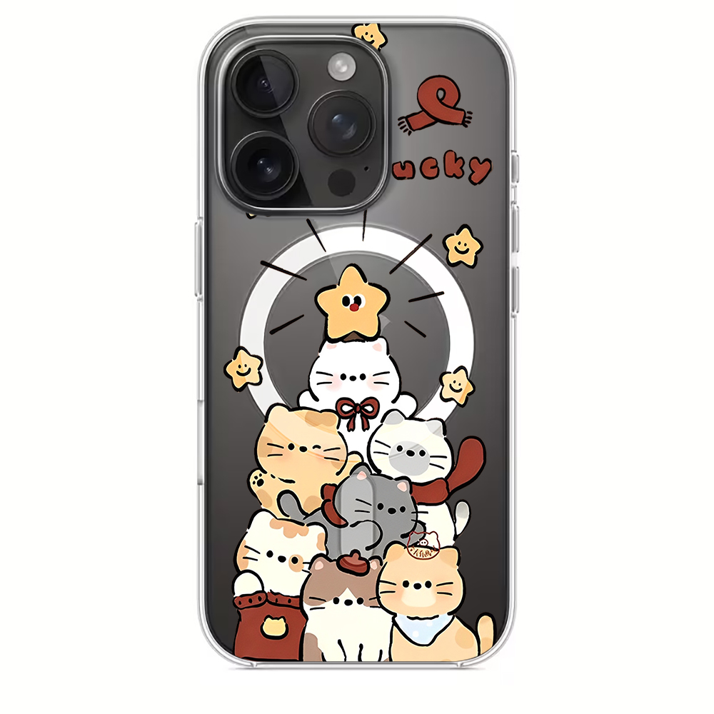 Cute Cartoon Kitten Print Comp - đánh giá và giá Phone Cases Iphone 15